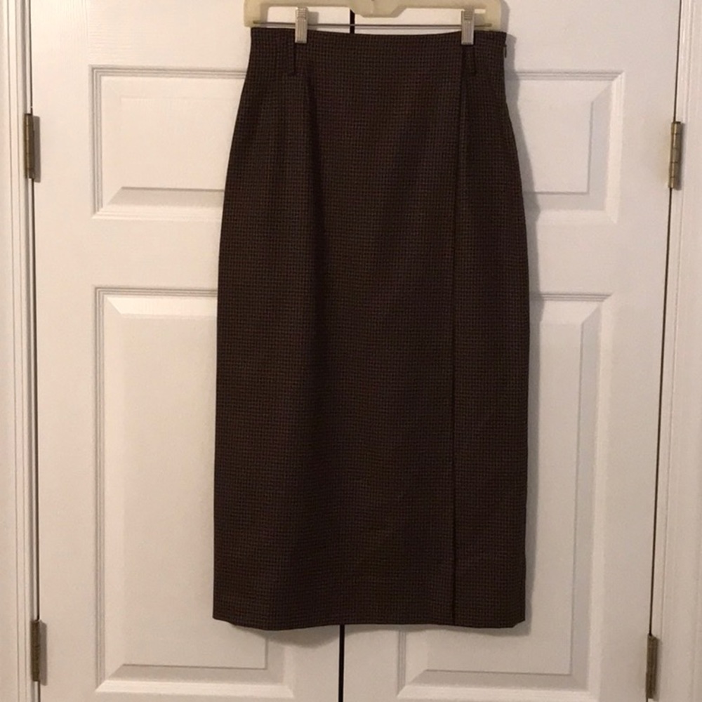ELLEN TRACY 100% wool midi/maxi skirt